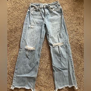 Wide leg jeans